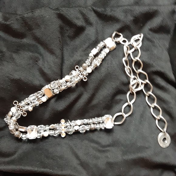 Belt~Vintage Gemstone & Silver Metal c - Picture 10 of 10